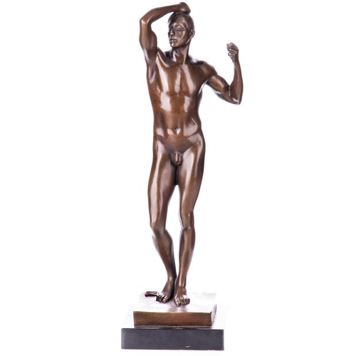 Sculpture bronze male - male, the