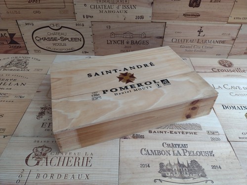 Wooden wine box crate - crate, with