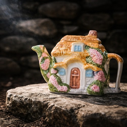 Vintage cottage ware teapot - vintage,