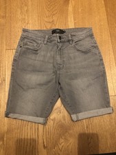 Next Grey 32R Skinny Fit Denim Jeans Shorts