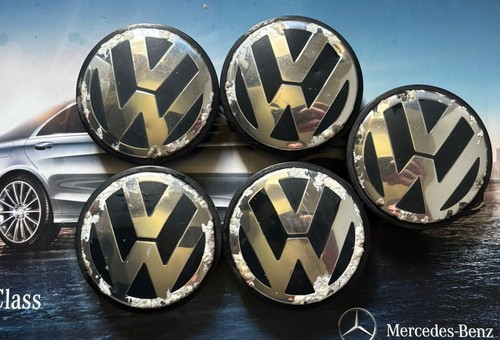 Five volkswagen wheel - five, center