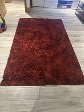 Rug burgundy Extra  Large 242cm by 152cm 