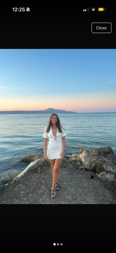 Zara mini white dress size - dress,