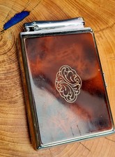 Spiffing COLIBRI MONOPOL Brown Laquer Combination Cigarette Case Fully Working