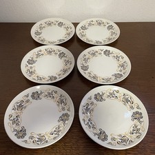 Poole Pottery "Desert Song" Set Of 6 Tea/Side Plates 18cm Diameter Ex -Condition