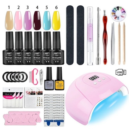 Gel nail polish kit - gel,