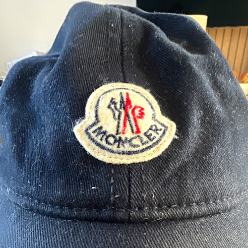 Moncler navy cotton twill - cotton,