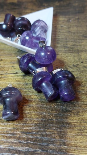 Natural amethyst pendants - amethyst,