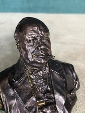 Winston Churchill Bust Heavy Solid Fine Pewter