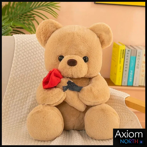 25cm rose teddy bear plush - rose,