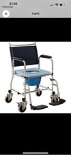 HOMCOM Wheeled Shower Commode