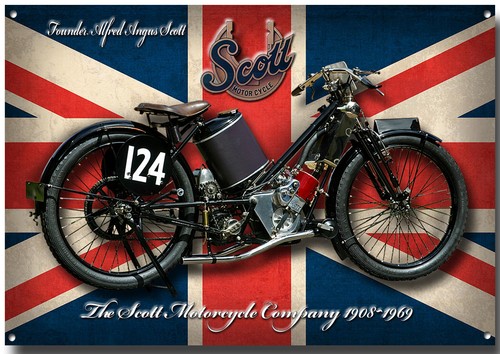 Large size scott motorcycle - size,