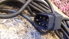 Vintage/Retro Disco Lighting Cable/Lead ELVCON plug to 4 way IEC Stand-Mate Box