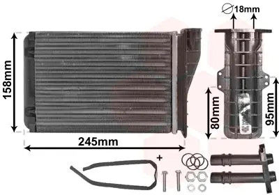 Heater core mechanically - core,
