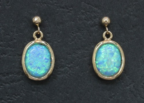 Carat yellow gold oval black - 9,