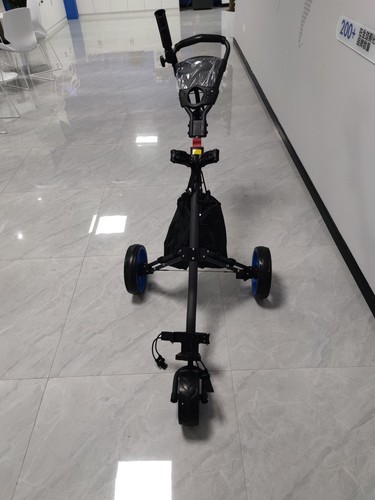 Black blue wheels foldable - black,