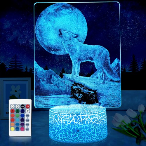 Wolf night light - night, 16