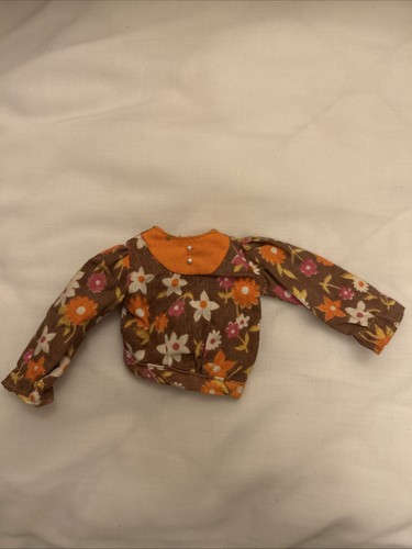 Vintage action girl floral top - vintage,