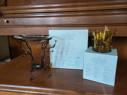Partylite twig and leaf warmer - and,