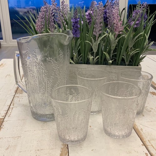 Litre glass lavender fields - glass,