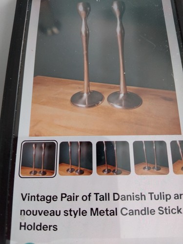 Danish vintage metal tulip - metal,