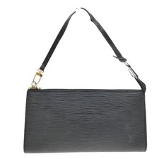 LOUIS VUITTON LV Pochette Accessoires Hand Bag Epi Leather Black M52942 31KB270