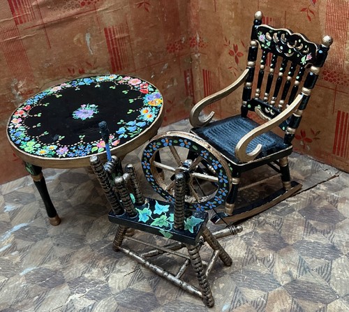 Vintage dolls house furniture - house,