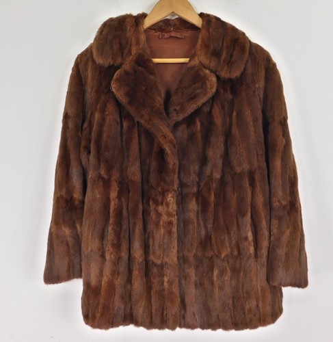 Vintage brown real fur - vintage,