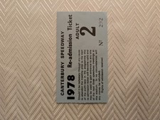 Canterbury speedway ticket - speedway, my