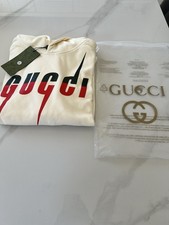 Gucci Men's Cream Hoodie with