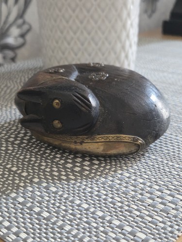Vintage hand carved wooden - carved,
