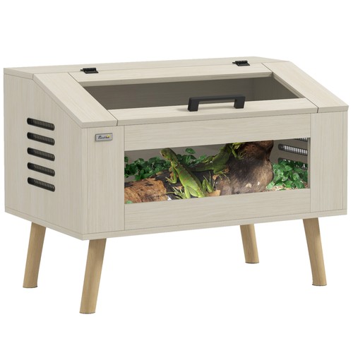 Pawhut reptile terrarium 111l - pawhut, terrarium,