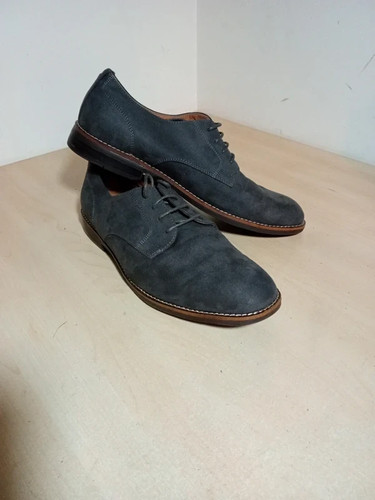 Grey suede derby shoes - suede,