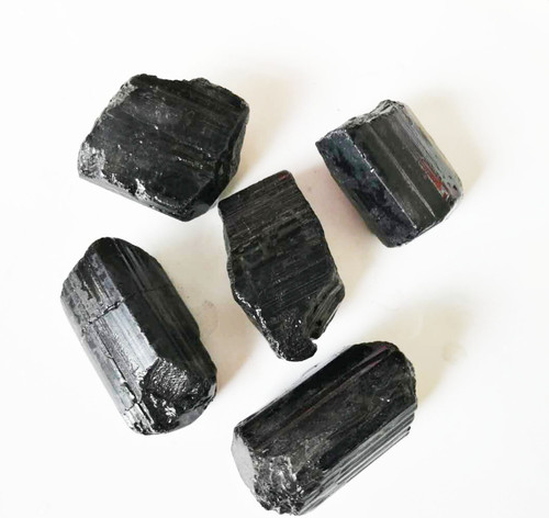 Raw black tourmaline - raw,