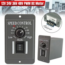 12V 24V 36V 48V PWM DC Motor Speed Controller Reversible Switch 6A Regulator