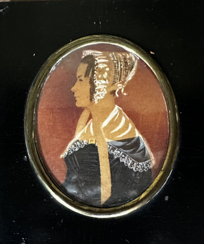Antique miniature portrait - miniature, of