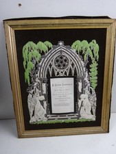 Victorian memorial card 1872