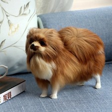 Realistic Plush Pomeranian Dog