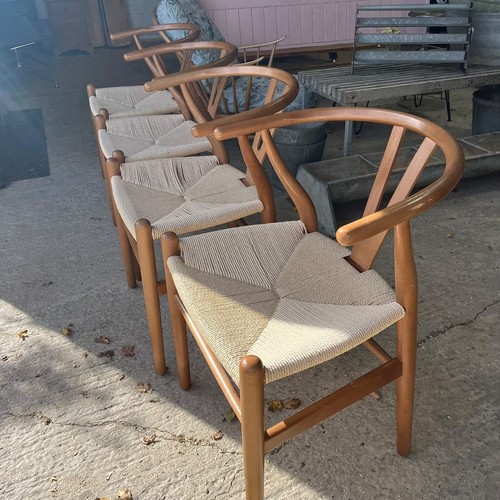 Modern wishbone style dining - wishbone,
