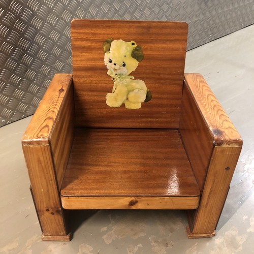 Vintage wooden chair - wooden, seat