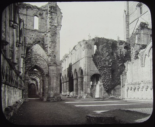 Glass magic lantern slide - magic,