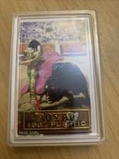 Vintage ROYAL 100% Plastic Playing Cards Naipes Heraclio Fournier Vitoria