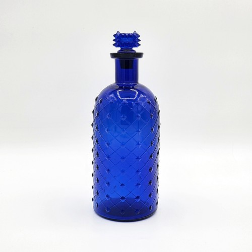 Antique cobalt blue lattice - antique,