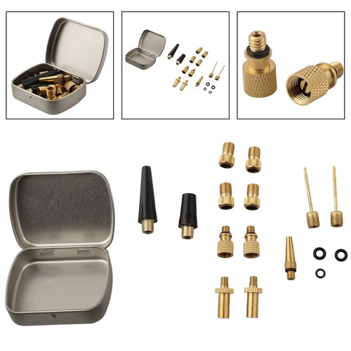 17pcs bike pump valve - pump, adaptor