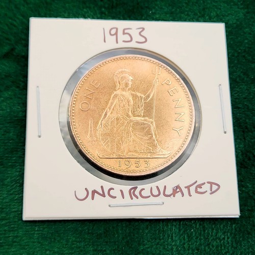 1953 qeii one penny - 🇬🇧,