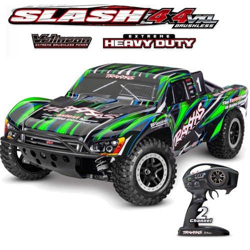 Traxxas trx68386 grn slash - traxxas, trx68386-4-grn
