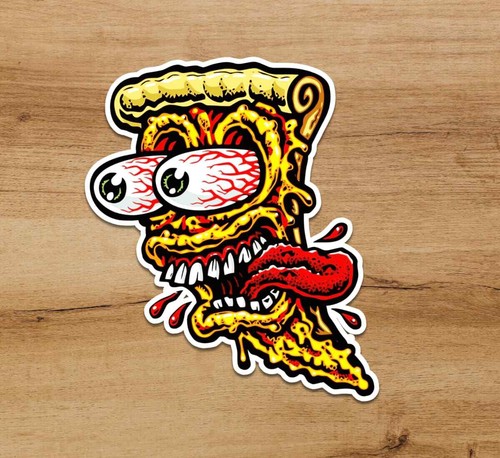 Rat fink hot rod pizza - rat,