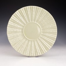 Antique Belleek Irish Porcelain - Neptune Range Plate - Black Backstamp