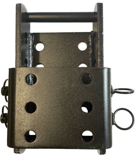 Black adjustable tow hitch - black,