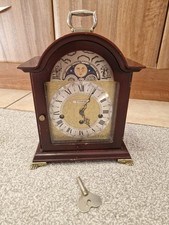 Franz Hermle Wooden Wind up Mantle Clock from H Samuel 340-020 With Chime & Key